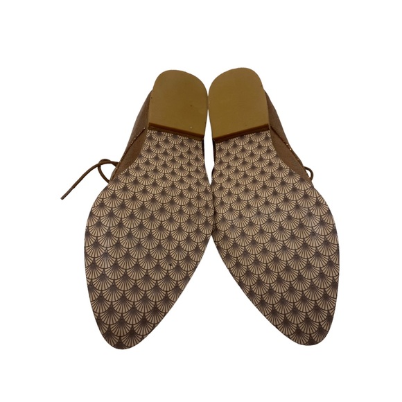 Kelsi Dagger Brooklyn metallic bronze lace up leather loafers Sz 8. EUC - Picture 4 of 6